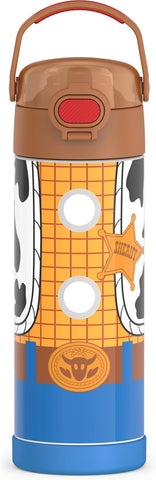 THERMOS FUNTAINER Water Bottle with Spout, 16oz, Mario