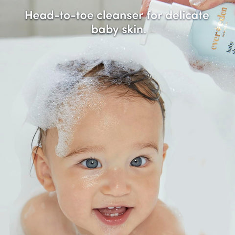 Evereden Baby Shampoo & Body Wash 2-in-1, Fragrance-Free, Vegan, 8.5 fl oz