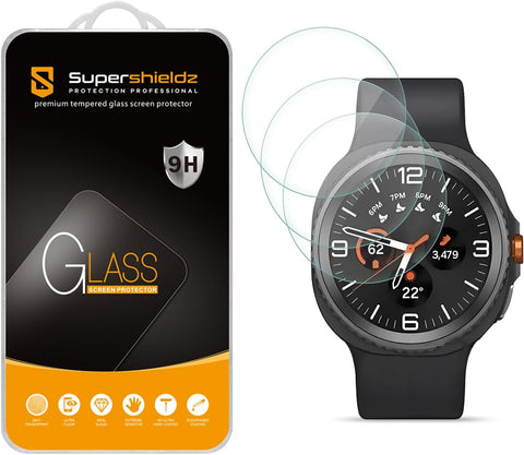 Supershieldz (3 Pack) Designed for Samsung Galaxy Watch 8 Classic (46mm) Tempered Glass Screen Protector, Anti Scratch, Bubble Free