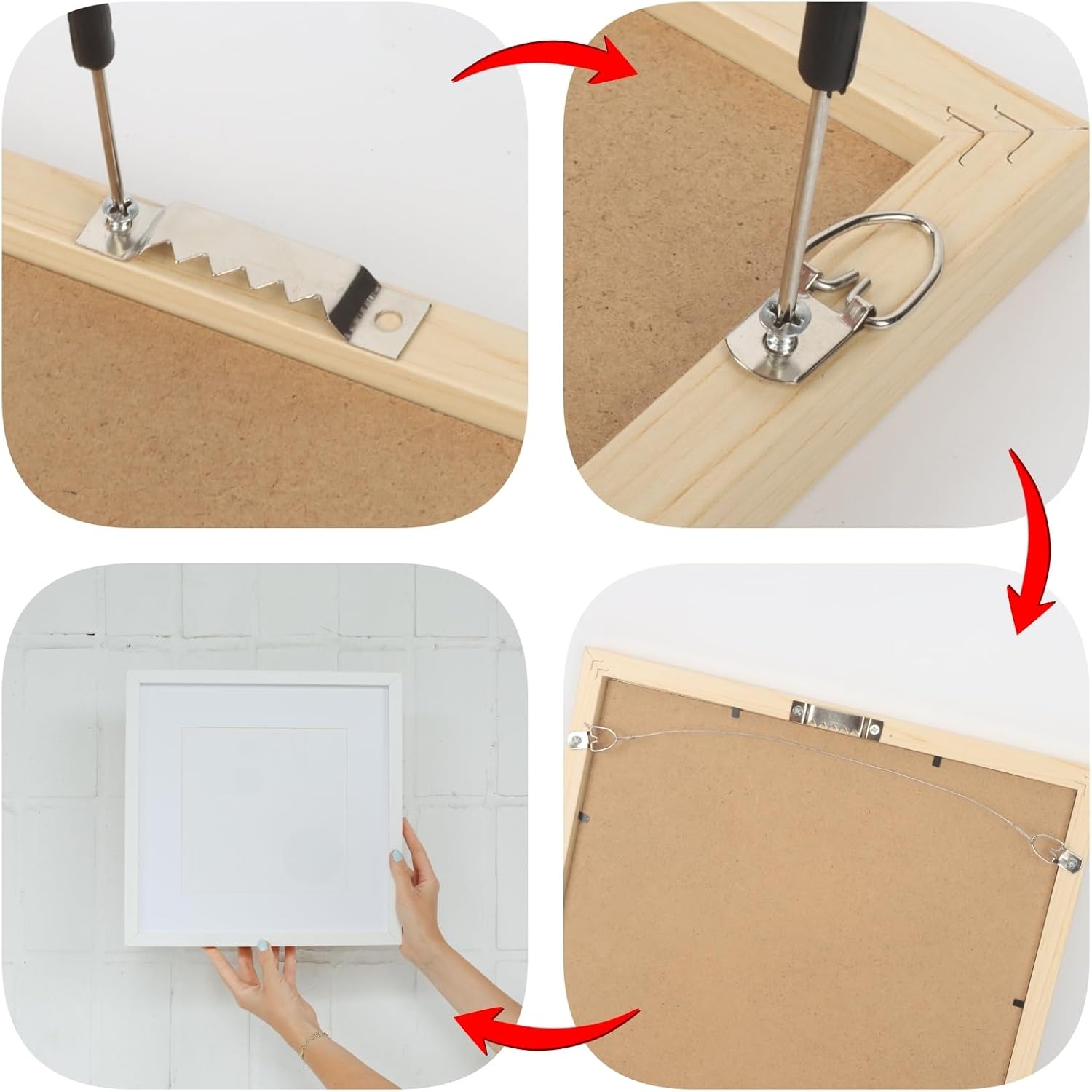 251Pcs Picture Hanging Kit, Dual-Size Heavy Duty Picture Hanging Hardware