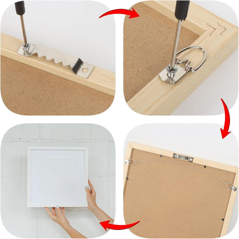 251Pcs Picture Hanging Kit, Dual-Size Heavy Duty Picture Hanging Hardware