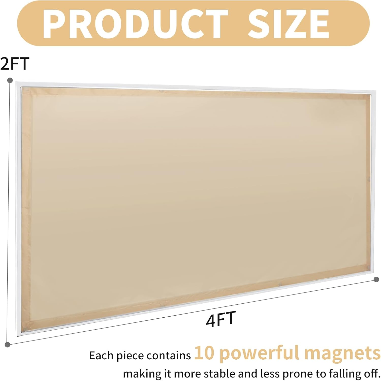 Torixqi 2pk Fluorescent Light Covers for Ceiling Lights Classroom Magnetic