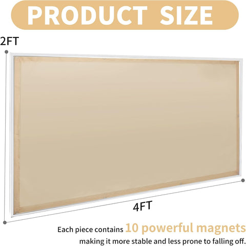 Torixqi 2pk Fluorescent Light Covers for Ceiling Lights Classroom Magnetic