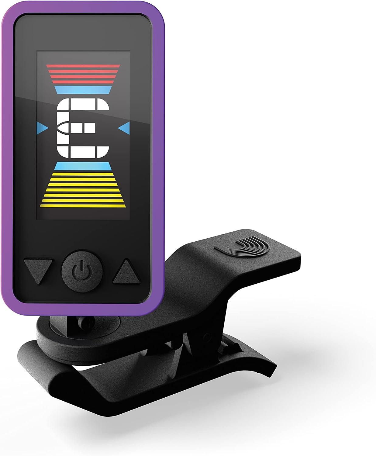 D'Addario Eclipse Headstock Clip-On Guitar Tuner, Purple