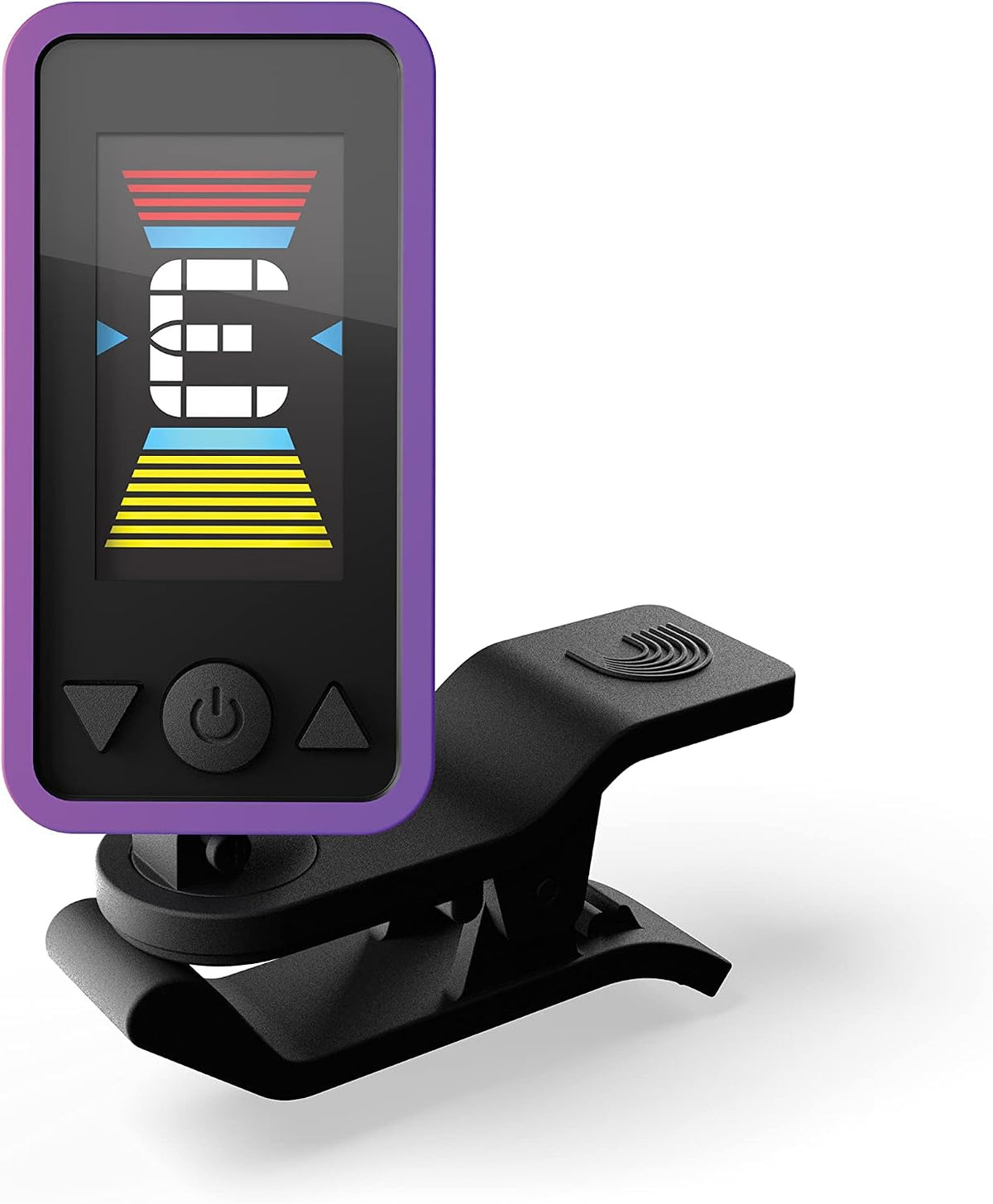 D'Addario Eclipse Headstock Clip-On Guitar Tuner, Purple