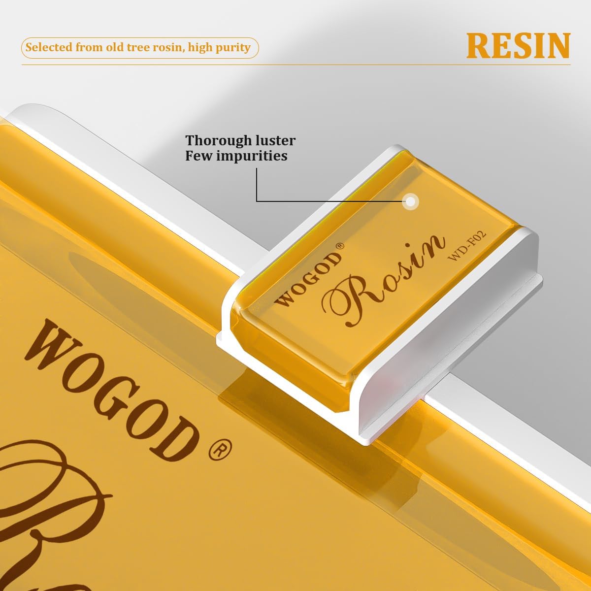 Rosin Violin Rosin Light Low Dust Rosin 20 Pack for Bows for Violin Viola and Cello (F02-20Pack)