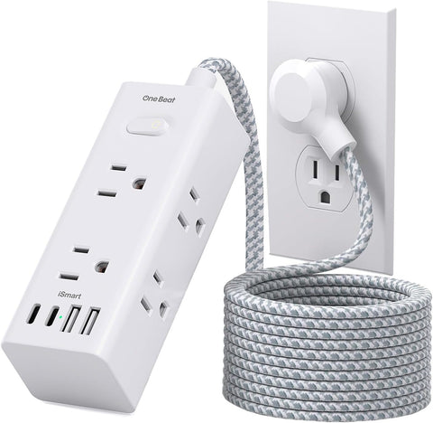 One Beat Surge Protector Power Strip, 6 Outlets with 4 USB Ports(2 USB C)