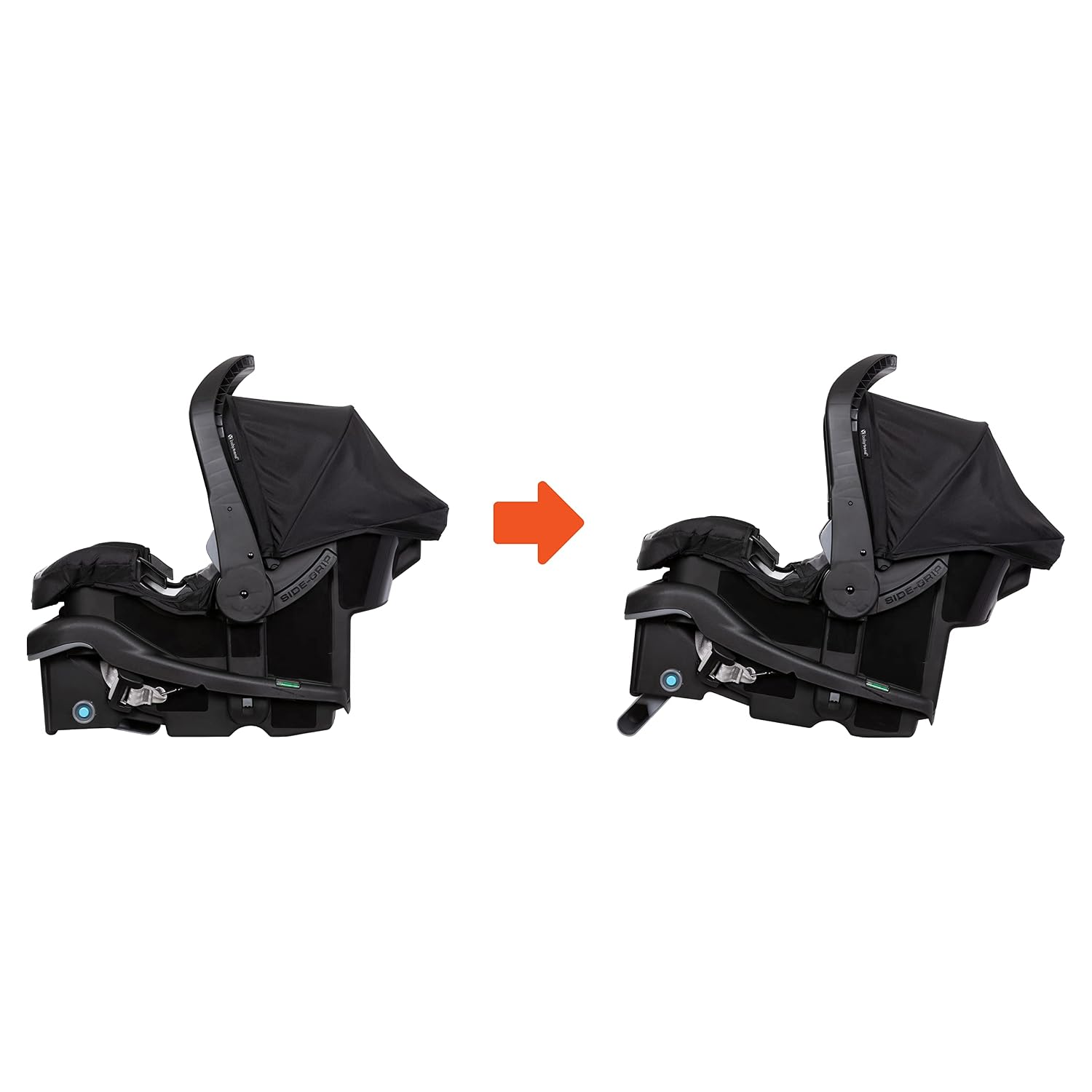 Baby Trend EZ-Lift™ Plus Infant Car Seat, Dash Black – Newborn Comfort Padding, Lightweight Carry Build, Adjustable Harness System