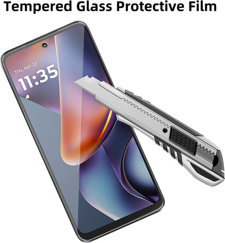 4 Pack Glass Screen Protector Compatible for Motorola Moto G 5G (2026/2025) / XT2613 / XT2513 [9H Hardness]-HD Screen Tempered Glass, Scratch Resistant,Easy Install [Case Friendly]