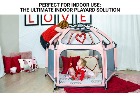 Pop ’N Go Playpen Portable with UV Shade Cover Indoor/Outdoor Cosmic Gray