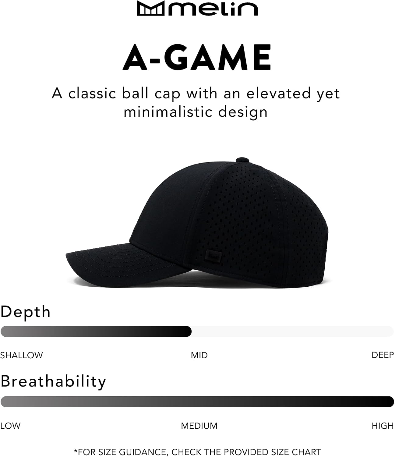 melin A-Game Hydro, Men’s Performance Snapback Hat