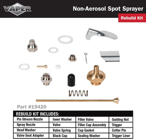 Vaper 19421 2-Piece Spot Spray Non-Aerosol Sprayer Set, Red & Blue 32 oz.