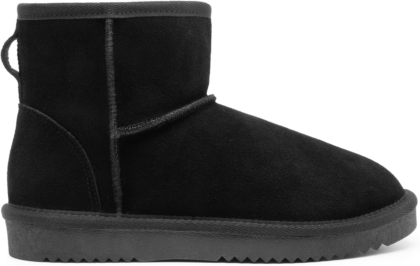 DREAM PAIRS Women's Genuine Suede Winter Mini Snow Boots