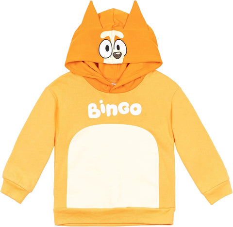 Bluey Matching Family Cosplay Fleece Hooded Sweatshirt