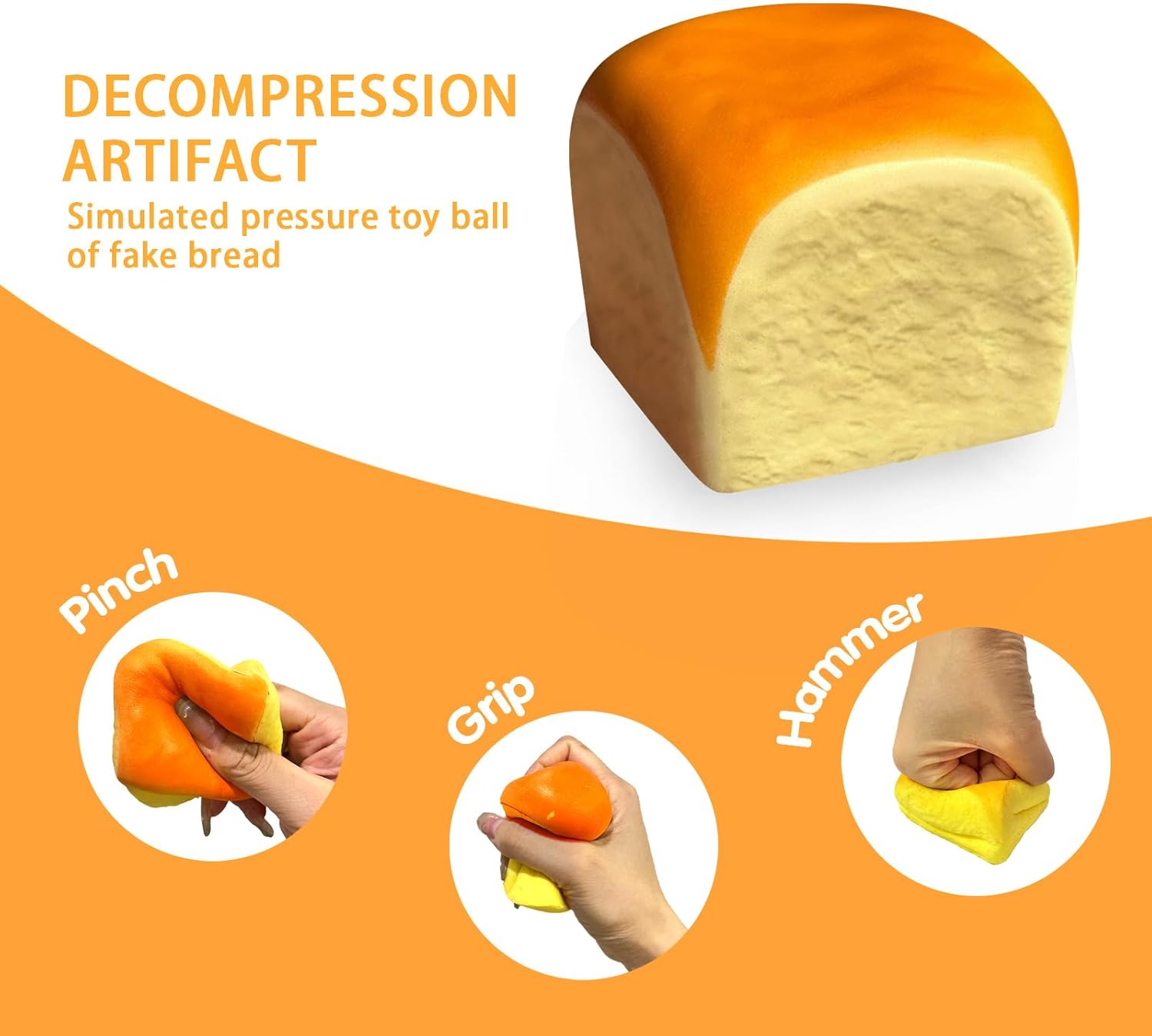 Butter Slow Rising Squishy，Squishy Toy,Dumpling Stress Balls,Fidget Toy