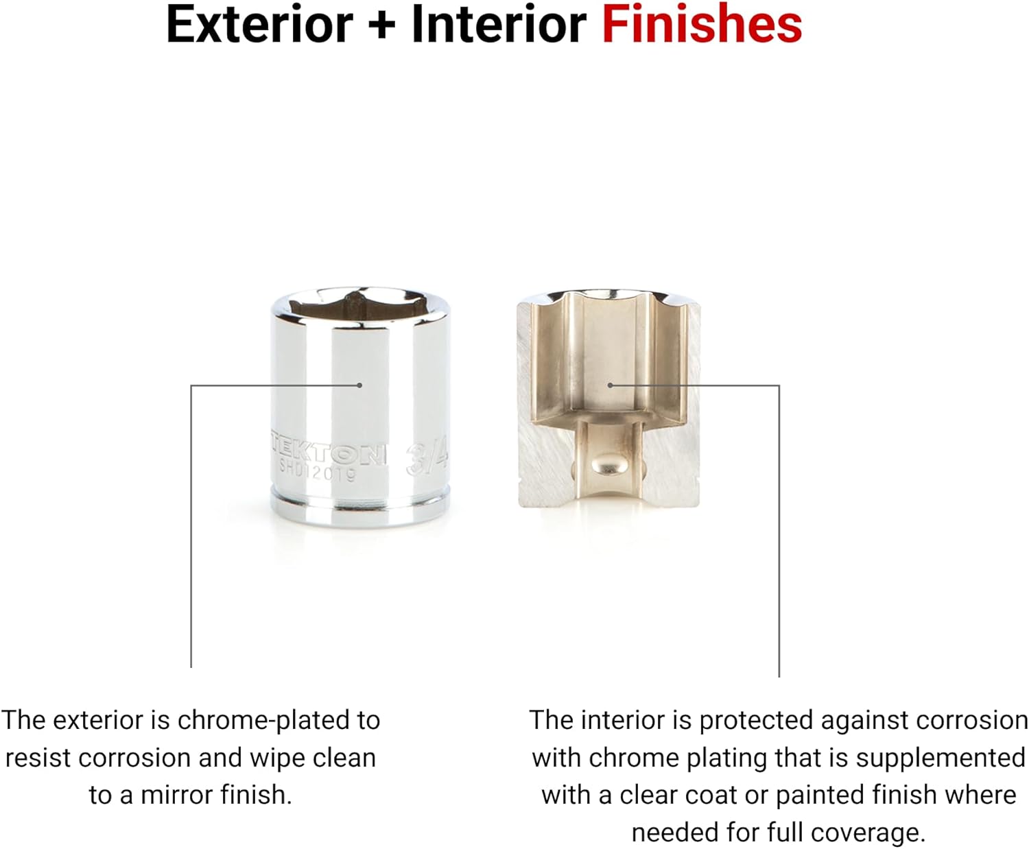 TEKTON 3/8 Inch Drive x 24 mm 6-Point Socket | SHD12124