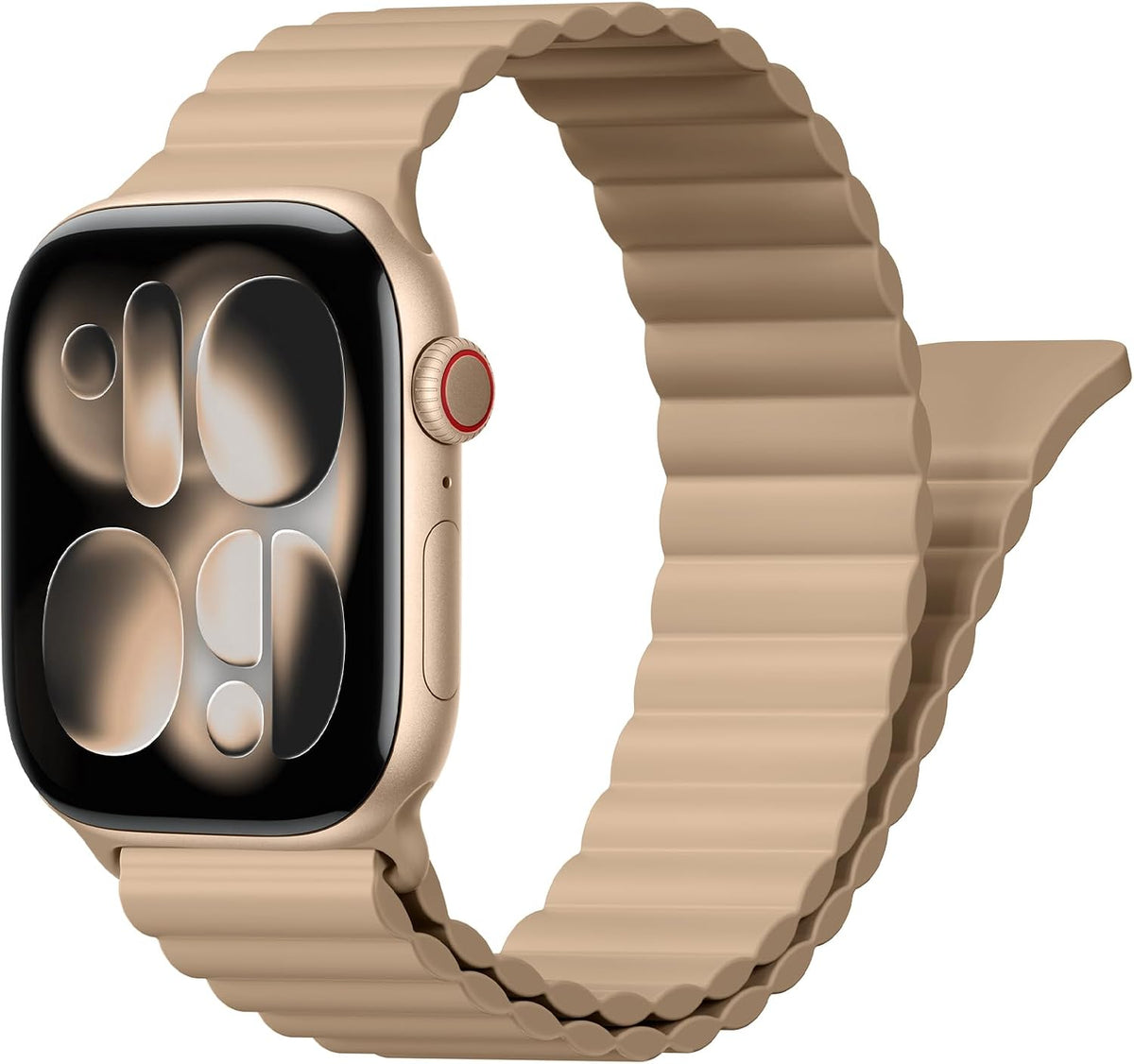 Magnetic Sport Bands for Apple Watch Band 40mm 38mm 41mm 42mm 44mm 45mm 46mm iWatch bands for Women Men,Silicone Loop Strap Wristband for Apple Watch Series 11 10 9 8 7 6 5 4 3 SE 3/2nd Ultra/3/2 49mm