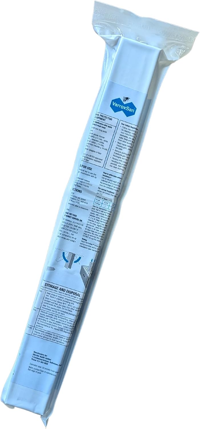 Varroxsan Oxalic Acid Strips Varroa Mite Treatment for Beehives, 20 Strips