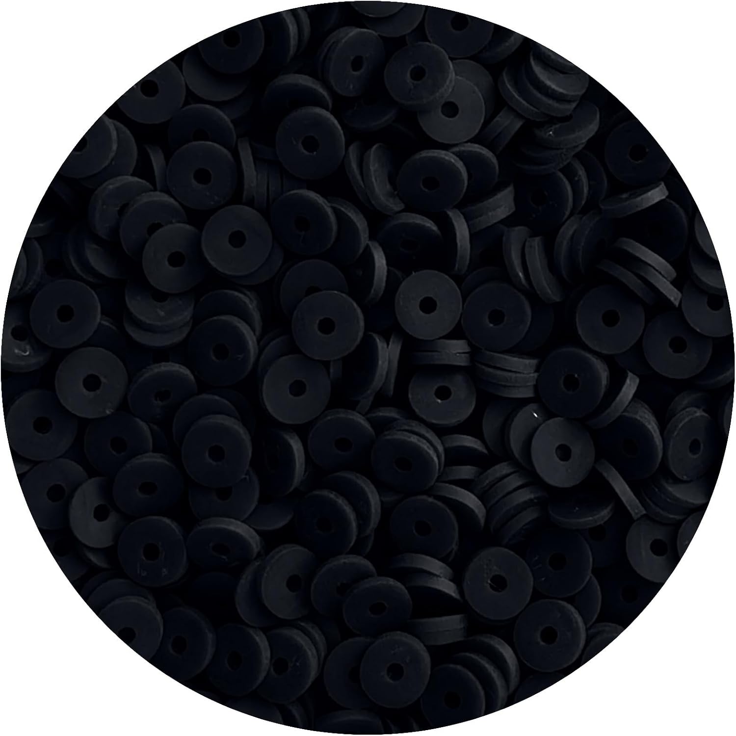 Black Clay Beads for Bracelets Jewelry Making