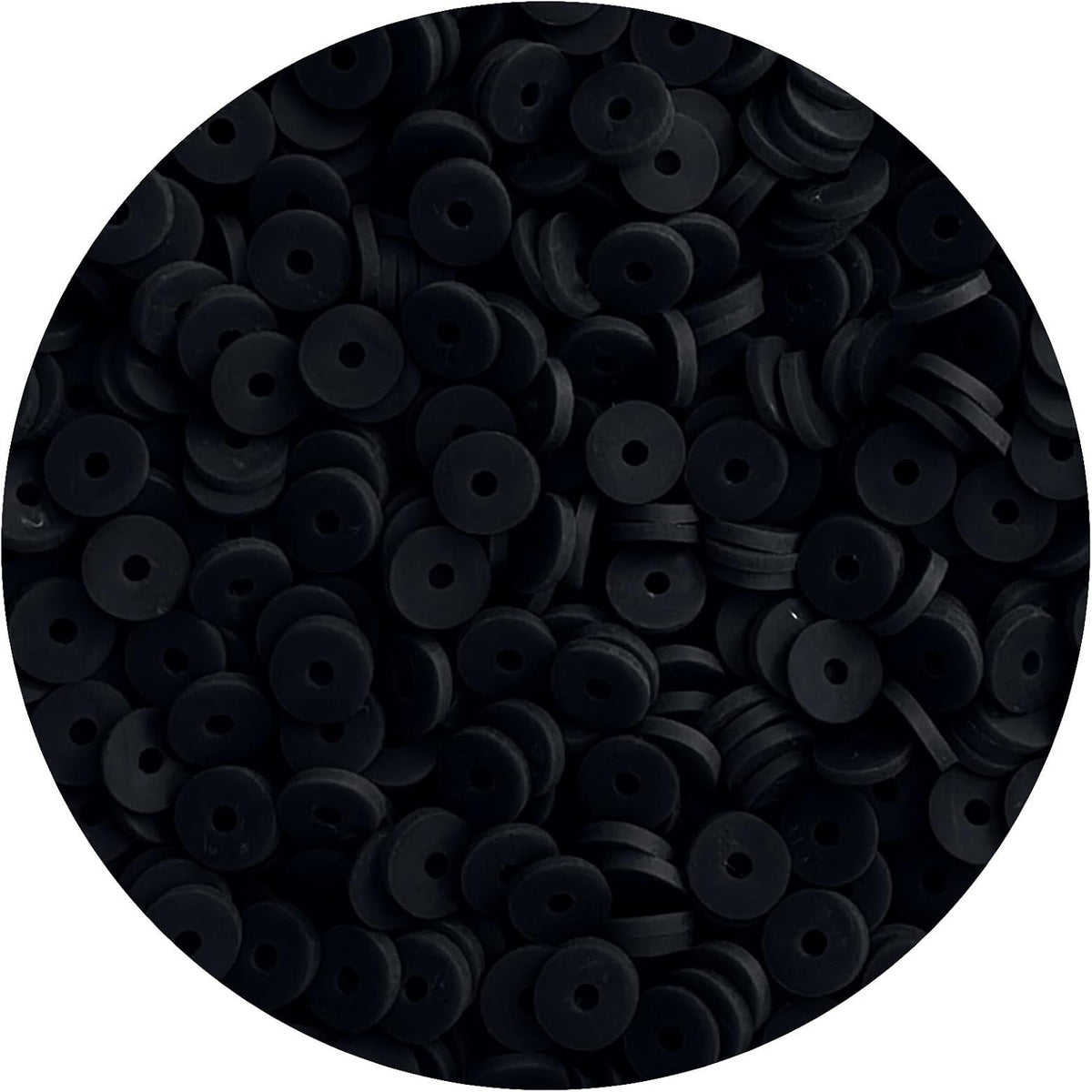 Black Clay Beads for Bracelets Jewelry Making