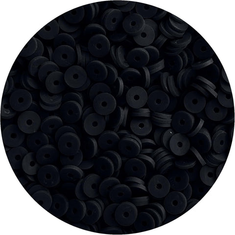 Black Clay Beads for Bracelets Jewelry Making