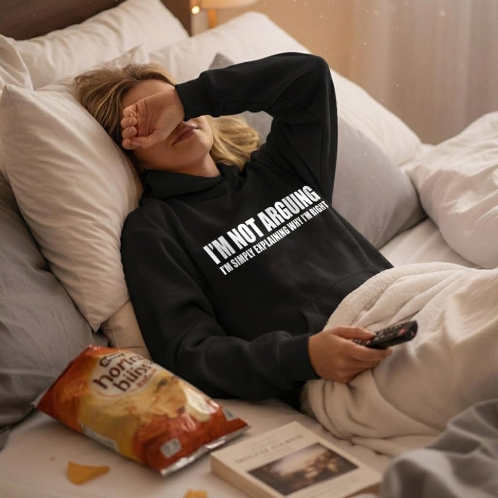 Tstars Funny Hoodie Women 99% Chance I Don't Care Sarcastic Pullover