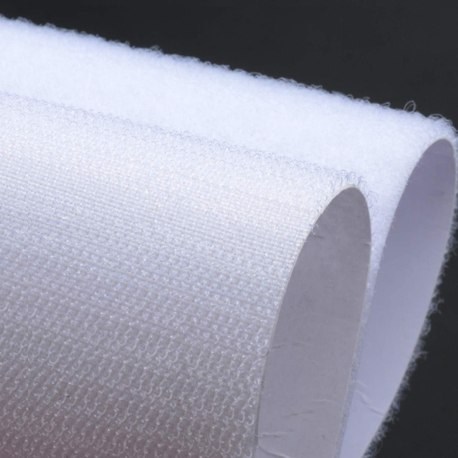 Melsan 1x4 inch Self Adhesive Hook and Loop Strips - 15 Sets - White Sticky Back Tape Fastener, Heavy Duty Mounting Strips for Home or Office Use - Instead of Holes and Screws