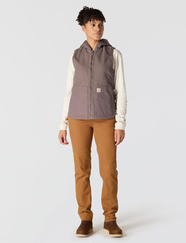 Carhartt Women's 104026 Women's Washed Duck Insulated Hooded Vest