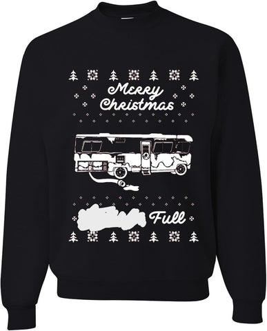 wild custom apparel Merry Christmas Shitters Full Ugly Christmas Sweater Crewneck Sweatshirt