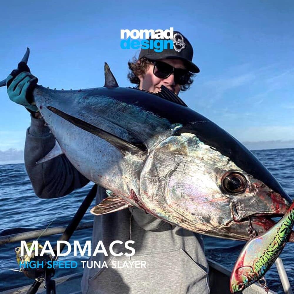 Nomad Design Madmacs High-Speed Sinking Trolling Lure with BKK Hooks
