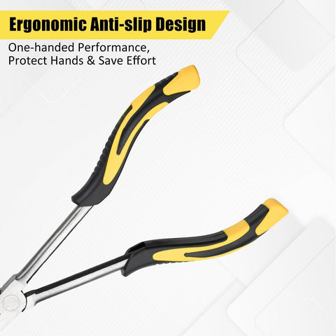 Long Needle Nose Pliers-11’’, for Home,Fishing, Jewelry,Crafts, 2pcs