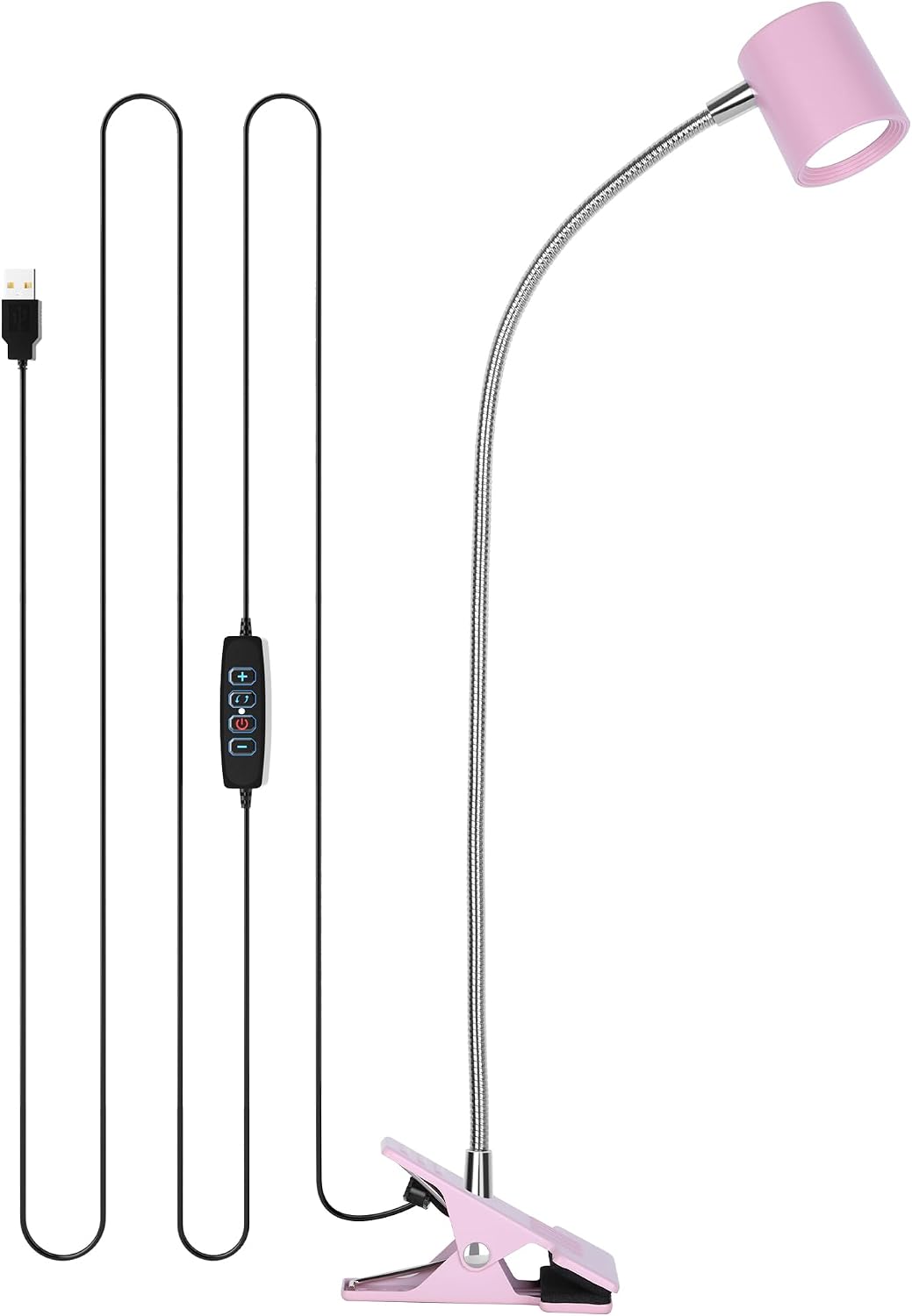 Dott Arts Desk Lamp,USB Clip On Light with 3 Color Modes,LED Reading Lamp