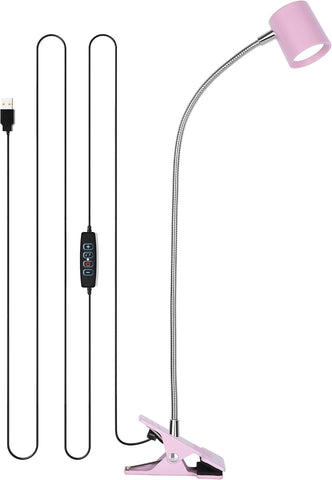 Dott Arts Desk Lamp,USB Clip On Light with 3 Color Modes,LED Reading Lamp