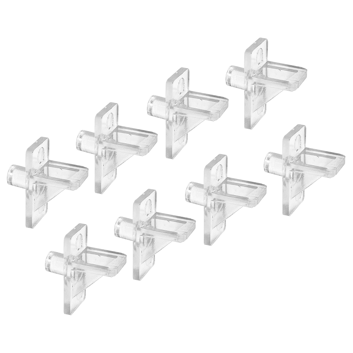 Prime-Line 1/4", Clear Plastic, Shelf Support Peg (8 Pack)