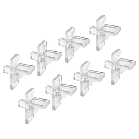 Prime-Line 1/4", Clear Plastic, Shelf Support Peg (8 Pack)
