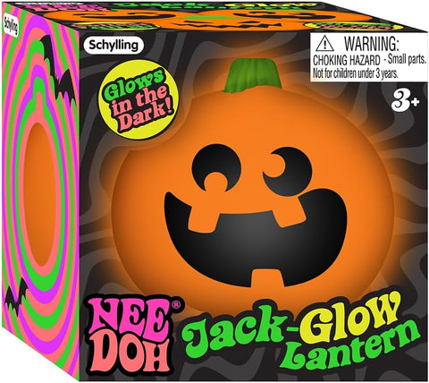Schylling Needoh Jack Lantern Glow in The Dark Pumpkin Faces Assorted