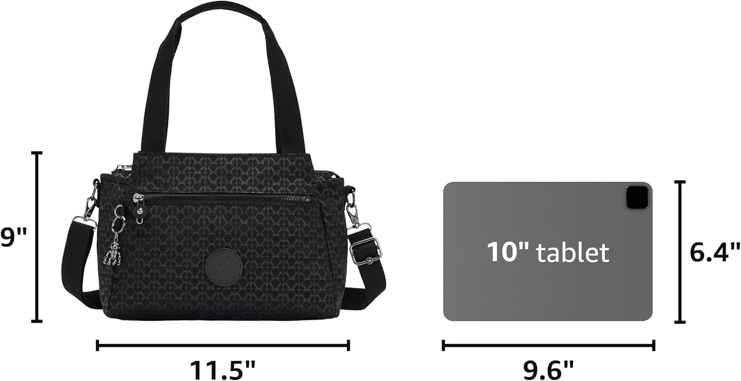 Kipling Women's Elysia Crossbody Bag, Lightweight, Multi-Compartment Magnetic Snap Pockets, Shoulder Bag