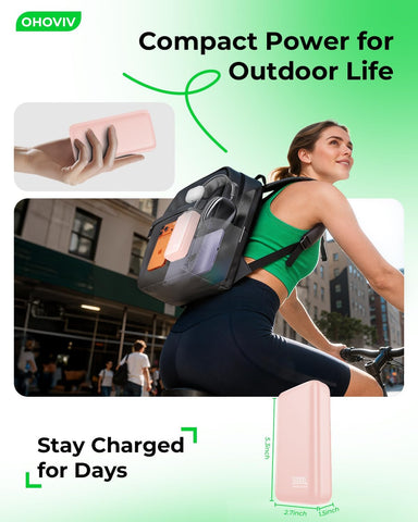OHOVIV Portable Charger Power Bank 50000mAh,PD 22.5W Battery Pack