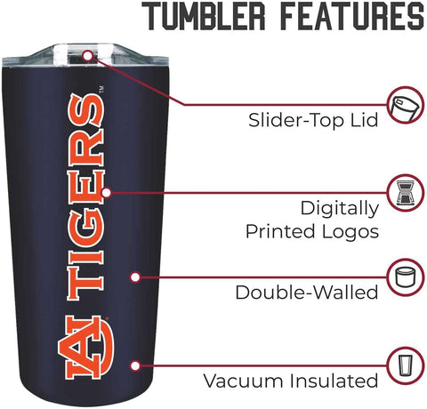 Auburn Tigers NCAA 18oz Stainless Steel Insulated Tumbler BPA-Free