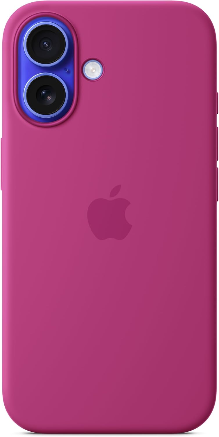 Apple iPhone 16 Pro Silicone Case with MagSafe and Camera Control: Lightweight Phone Case, Wireless Charging Compatible, Smooth Matte Finish, Black