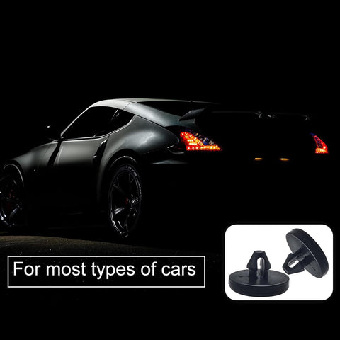 Ajxn 4 PCS Brake Pedal Pad and Light Switch Stopper - Black