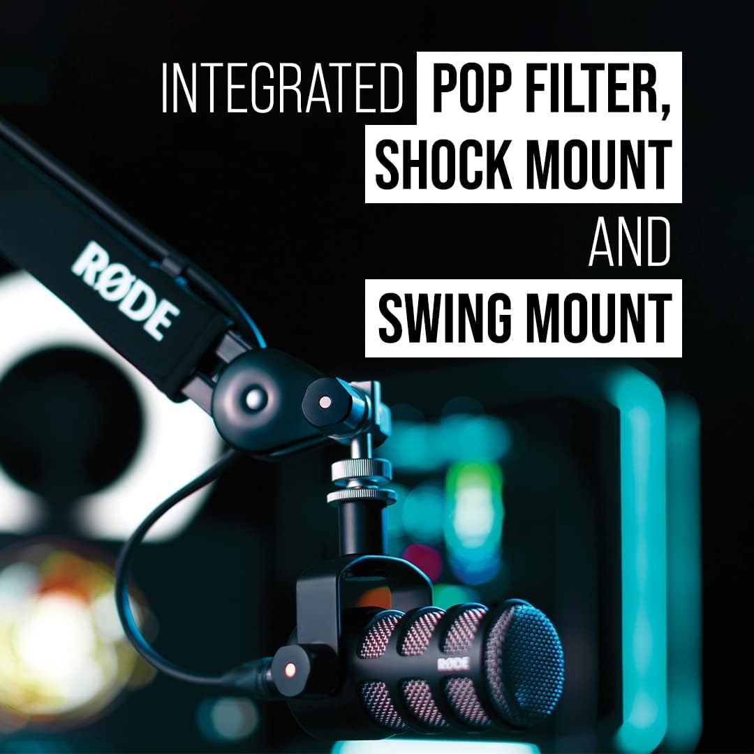 RØDE PodMic Cardioid Dynamic Broadcast Microphone — XLR Output, Requires Audio Interface (RØDECaster, AI-1, or similar). For USB Plug-and-Play, see PodMic USB.