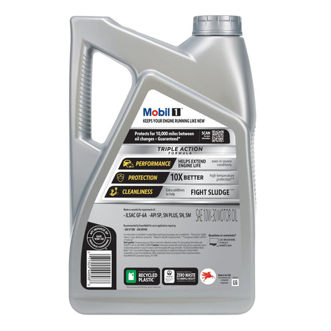 Mobil 1 Advanced Full Synthetic Motor Oil 10W-30, 5 Quart