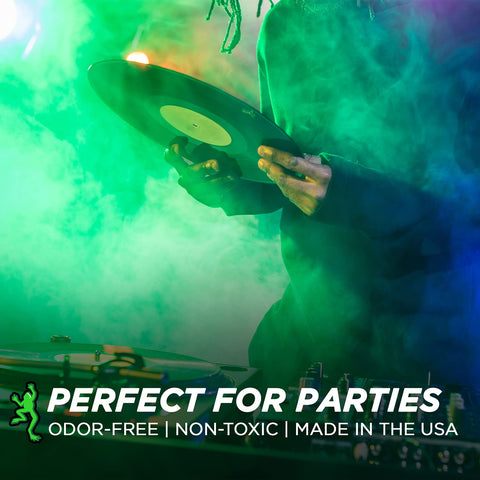 Froggys Fog - Swamp Juice - Ridiculously Long Lasting Fog Fluid - 2-3 Hour Hand Time - 2.5 Gallon Square - For Professional and Home Haunters, Theatrical Effects, DJs