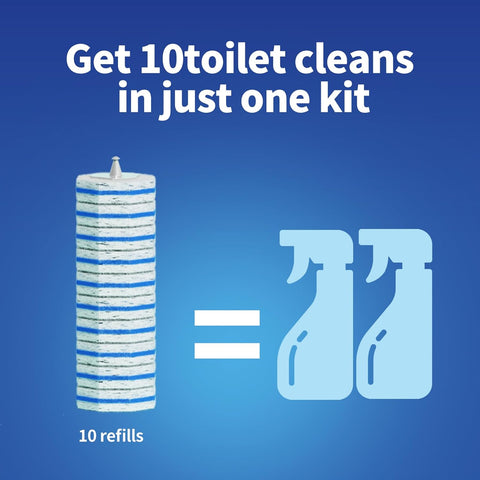 60pc Refills Disposable Toilet mats Brush Cleaning System, Toilet Cleaning Brush, 60 Replacement Brush Heads, No Handle or Base，Toliet Refills,Toilet Bowl Clean Refill Pads,Toilet Scrubber Refill