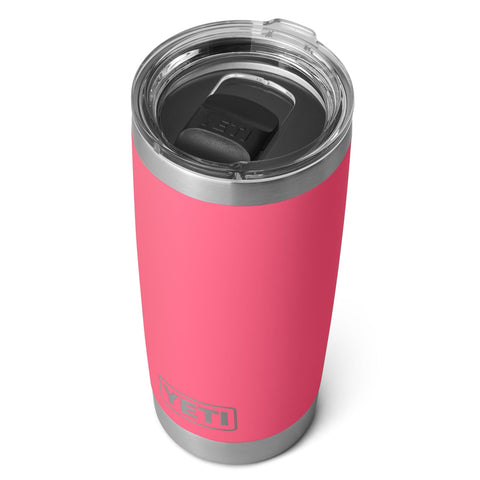 YETI Rambler 20 oz Tumbler, Stainless Steel, Vacuum Insulated with MagSlider Lid, Tropical Pink