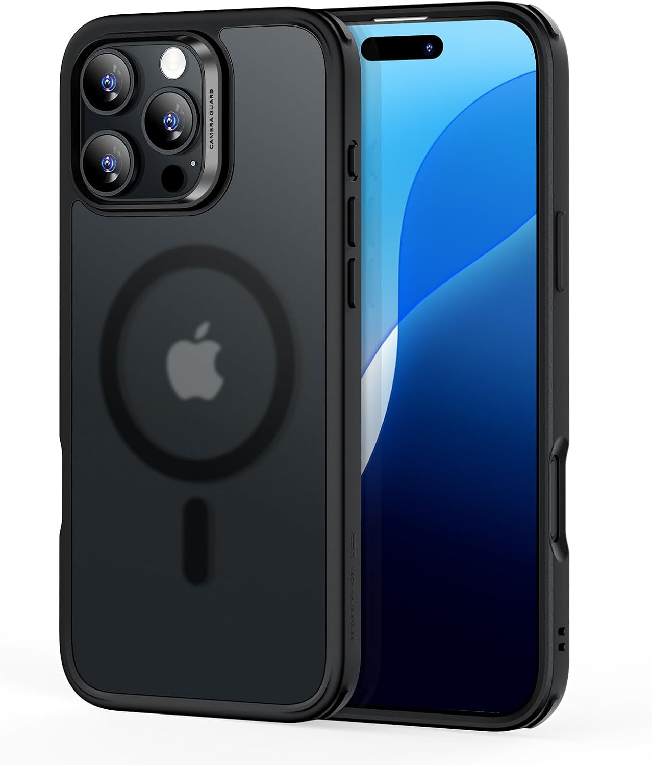 ESR for iPhone 16 Pro Max Case, Compatible with MagSafe, Shockproof Military-Grade Protection, Magnetic Phone Case for iPhone 16 Pro Max, Classic Hybrid Case (HaloLock), Frosted Black