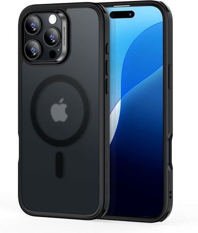 ESR for iPhone 16 Pro Max Case, Compatible with MagSafe, Shockproof Military-Grade Protection, Magnetic Phone Case for iPhone 16 Pro Max, Classic Hybrid Case (HaloLock), Frosted Black