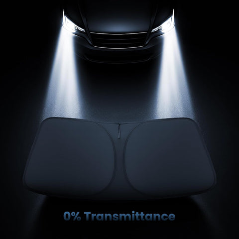 Magnelex Windshield Sun Shade for Tesla Model 3 and Model Y 2017-2026, Foldable Car Window Sunshade, Heat & UV Visor Cover, Reflective Front Shades Accessories
