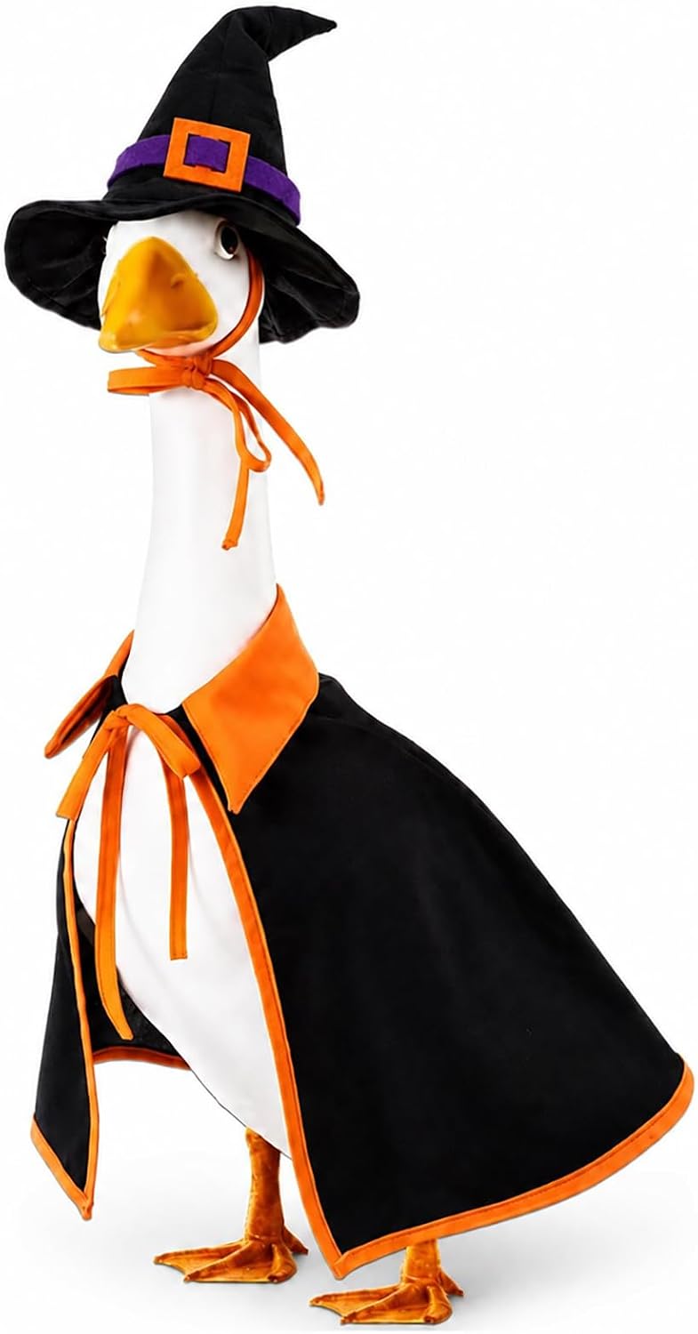 Halloween Porch Goose Outfits for 23 Inch Lawn Goose Statue Decor
